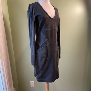 Joseph Ribkoff Grey Long Sleeve Dress SZ 8